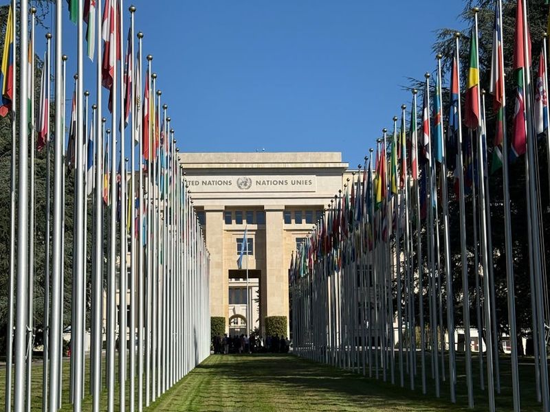 Un covoraș de yoga și accesorii minimaliste într-un studio modern